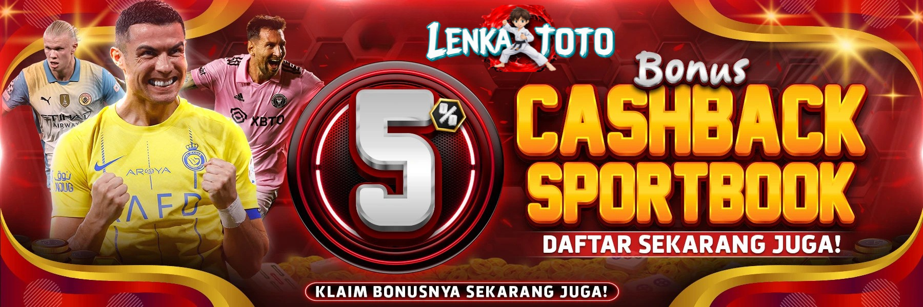 CASHBACK SPORTBOOK 5%